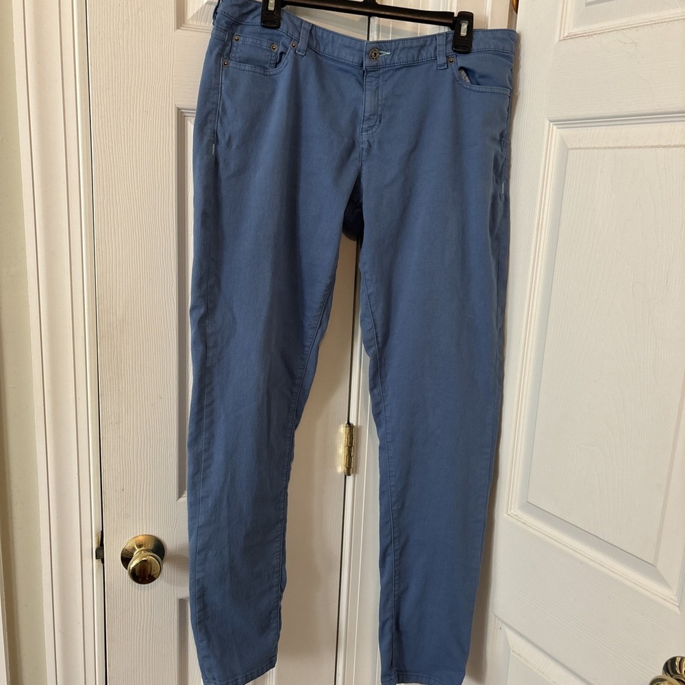 The North Face Valencia Skinny Jeans Womens 16 Blue Stretch Denim 5-Pocket Hike